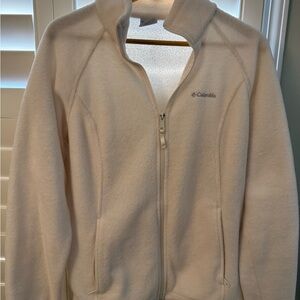 Women’s Columbia Soft White Zip-Up Fleece